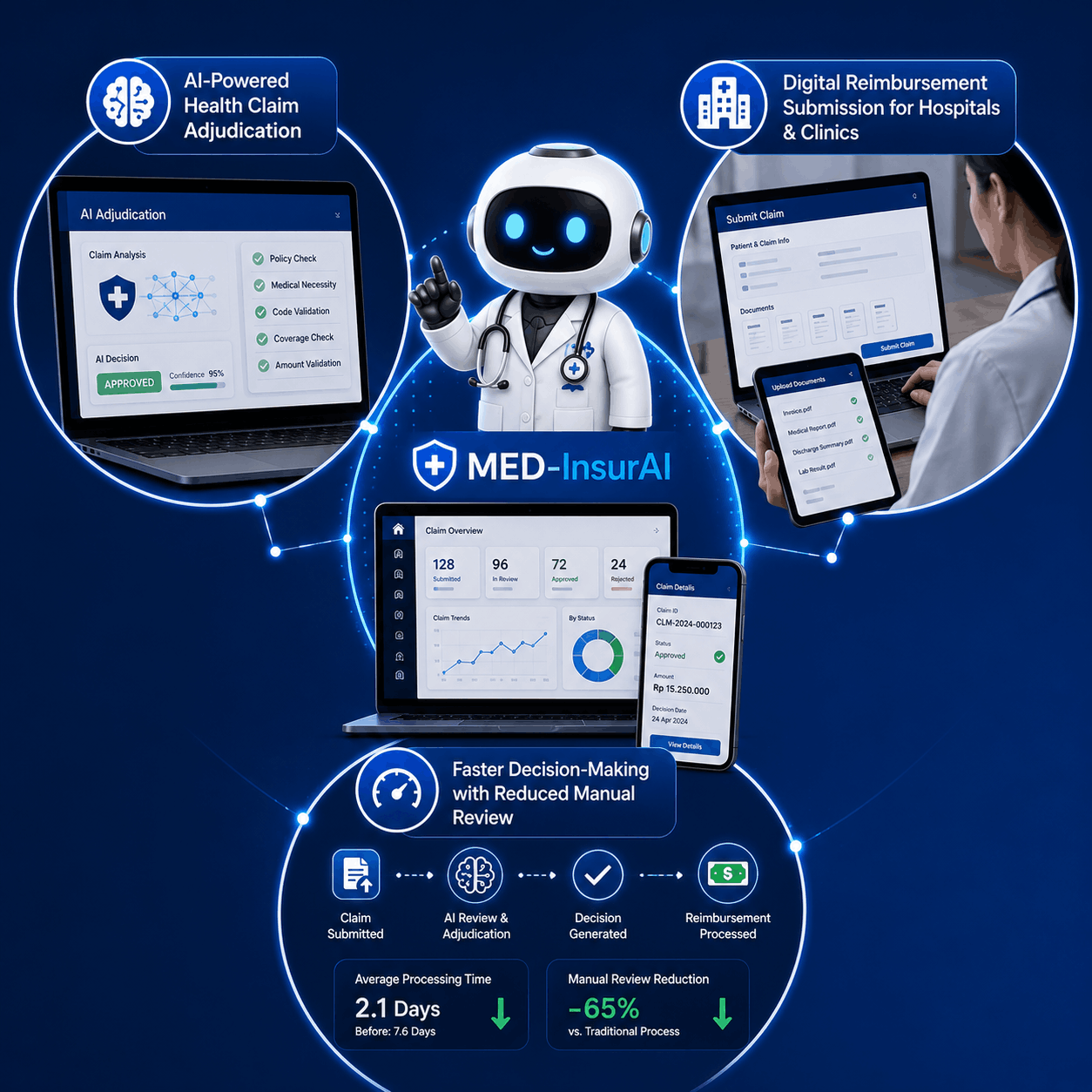 MED-InsurAI health insurance claims platform